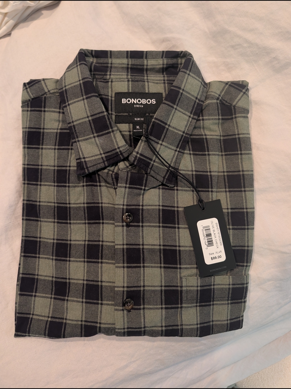 Bonobos Plaid Button-Up Shirt NWT